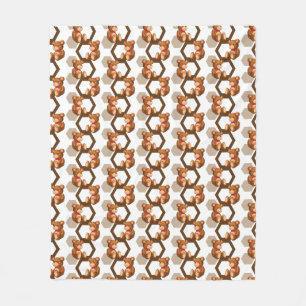 Cobertor De Velo ilustração de uma disposição de urso de ursinh