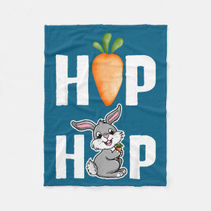 Cobertor De Velo Ilustração do Coelho de Páscoa Hip Hop