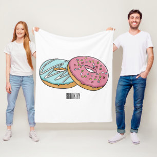 Cobertor De Velo ilustração do desenho animado de rosquinha