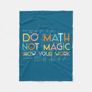 Cobertor De Velo Ilustração do Show de Trabalho de Matemática Não é
