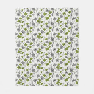 Cobertor De Velo Ilustração floral, flores silvestres abstrato, mod