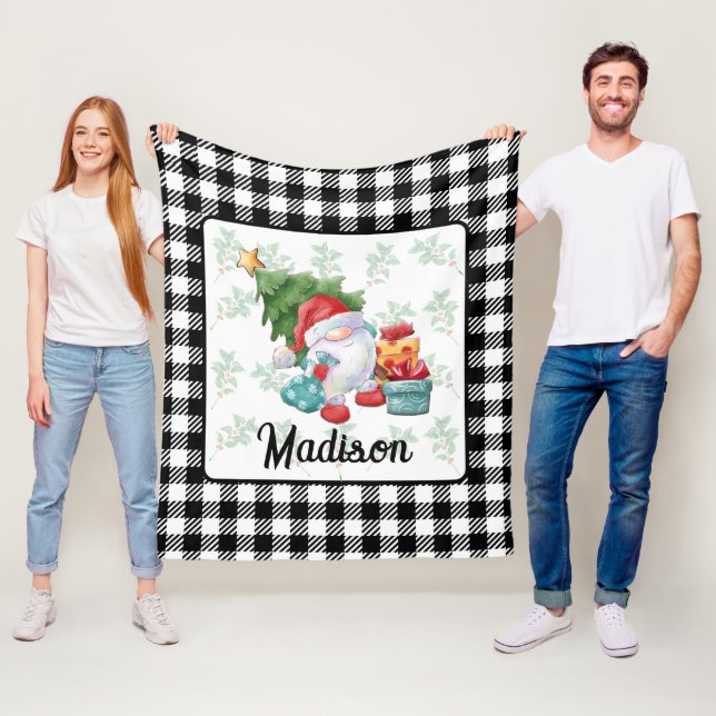 Cobertor De Velo Ilustração Gnomo Natal (In Situ)