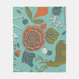 Cobertor De Velo Ilustração Invisível De Veado De Jardim De Verão.