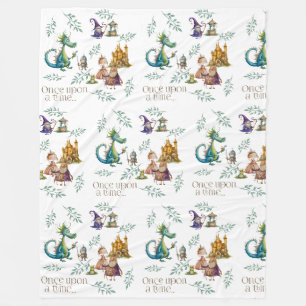 Cobertor De Velo Ilustrações Clássicas de Contos de Fadas Infantis