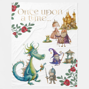 Cobertor De Velo Ilustrações de Contos de Fadas Clássicos Infantis