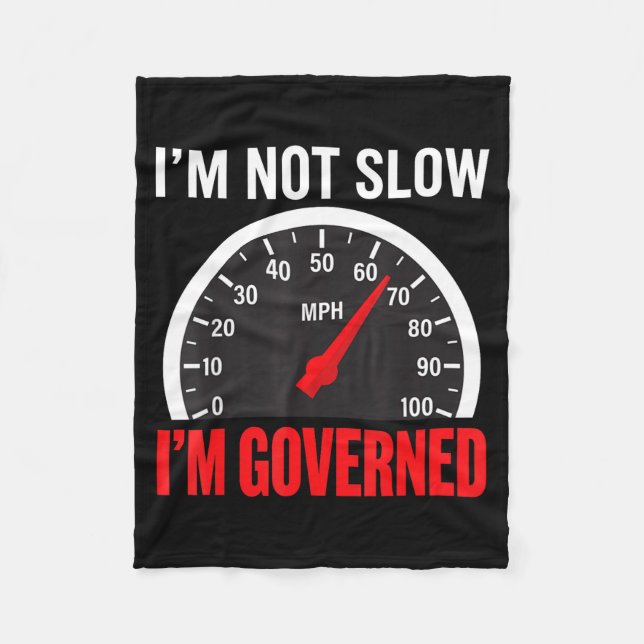 Cobertor De Velo I'm Governed Speed Limiter Funny Trucker Truck Dri (Frente)