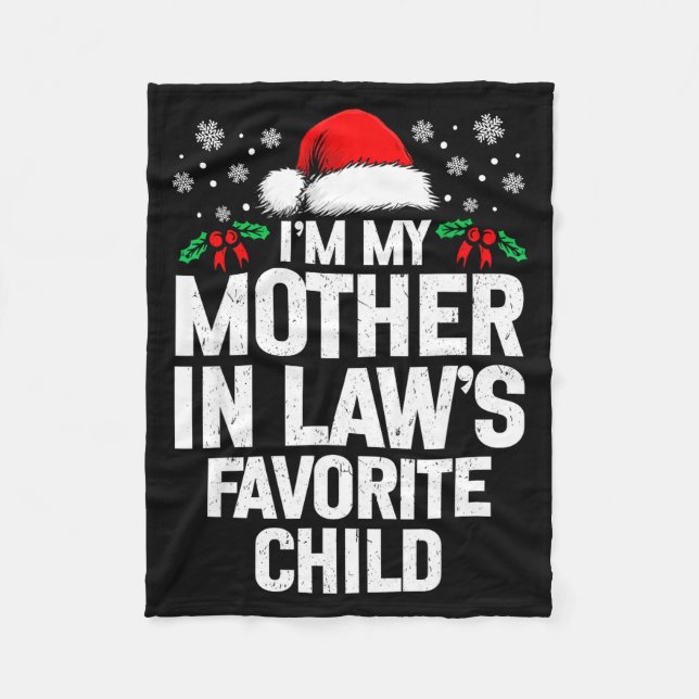 Cobertor De Velo I'm My Mother In Law's Favorite Child Funny Christ (Frente)