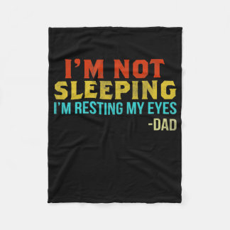Cobertor De Velo I'm Not Sleeping I'm Resting My Eyes Grandpa
