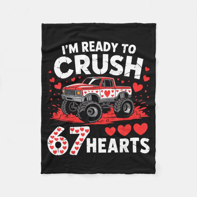 Cobertor De Velo I'm Ready To Crush 67 Hearts Truck 7 6 Valentines  (Frente)