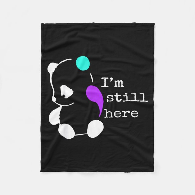 Cobertor De Velo I'm Still Here - Semicolon Gift Suicide Prevention (Frente)