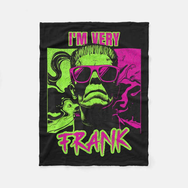 Cobertor De Velo I'm Very Frank Funny Frankenstein Halloween Costum (Frente)