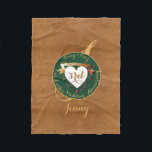 Cobertor De Velo Imagem de Couro do 3º Aniversário do Casamento<br><div class="desc">Procurando o presente certo, do 3º aniversário honrando seu amor?! Eu desenhei esses cobertores de velo com a "elegância ousada" em mente e a imagem tradicional de jade e couro juntamente com seu texto de medalhão e meus corações de rico fazem um design real e adequado para seu dia especial!...</div>