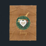 Cobertor De Velo Imagem de Couro do 3º Aniversário do Casamento<br><div class="desc">Procurando o presente certo, do 3º aniversário honrando seu amor?! Eu desenhei esses cobertores de velo com a "elegância ousada" em mente e a imagem tradicional de jade e couro juntamente com seu texto de medalhão e meus corações de rico fazem um design real e adequado para seu dia especial!...</div>