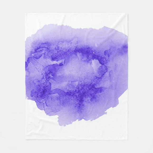 Cobertor De Velo Imagem de fundo de abstrato com aquarela com líqui (Frente)