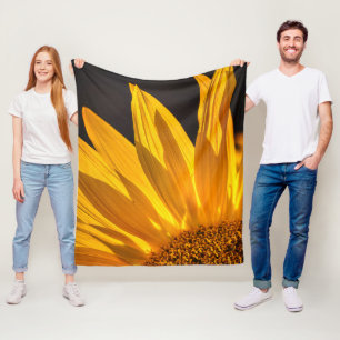 Cobertor De Velo Imagem de Girassol Amarelo Elegância Inspirada na 