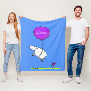 Cobertor De Velo Imagem de humor de desenho animado de balão de ove