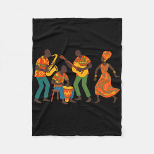 Cobertor De Velo Imagem de Músicos de Rua Africanos Celebra a Áfric