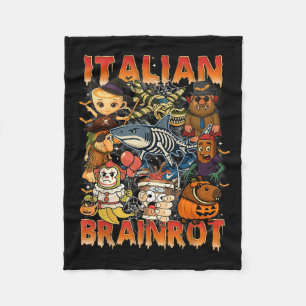 Cobertor De Velo Imagem do Brainrot Italiano Halloween C