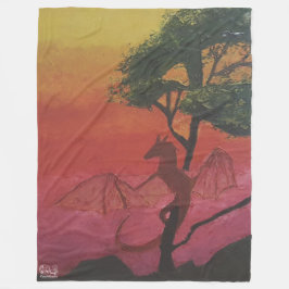 Cobertor De Velo Imagen de mi obra arte Fantasía y realidad