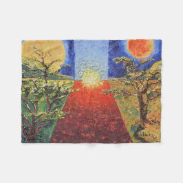 Cobertor De Velo Imagen de mi obra arte La puesta del sol