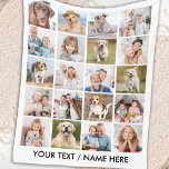 Cobertor De Velo Imagens Modernas Personalizadas de Colagem de Foto<br><div class="desc">Celebre suas melhores memórias, ou dê um presente especial com este cobertor personalizado de colagem de fotos. Este cobertor de colagem de 20 fotos é o presente perfeito para você, família ou amigos. Quer seja uma avós, um presente de melhores amigos, e um cobertor de cães memoriais amoroso, este cobertor...</div>