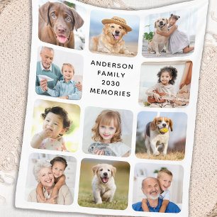 Cobertor De Velo Imagens Personalizadas de Colagem de Fotografias d