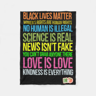 Cobertor De Velo Impeach Trump Edition Black Lives Negra Resi Mulhe
