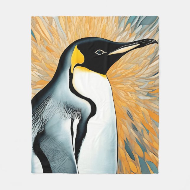 Cobertor De Velo Imperador Penguin (Frente)