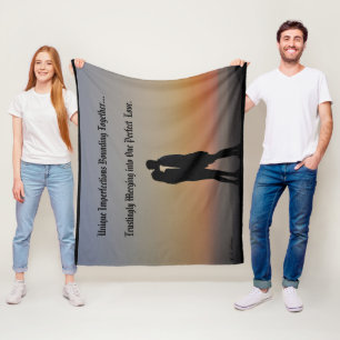 Cobertor De Velo Imperfeições Adoro Perfeito Med com fundo preto