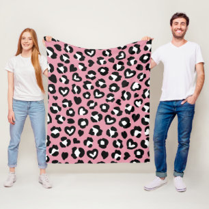 Cobertor De Velo Impressão Animal, Leopardo Rosa, Manchas de Chita,