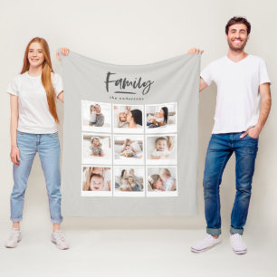 Cobertor De Velo impressão da fotografia da foto da família multi