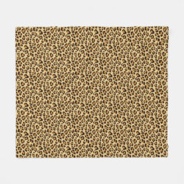 Cobertor De Velo Impressão da pele do leopardo