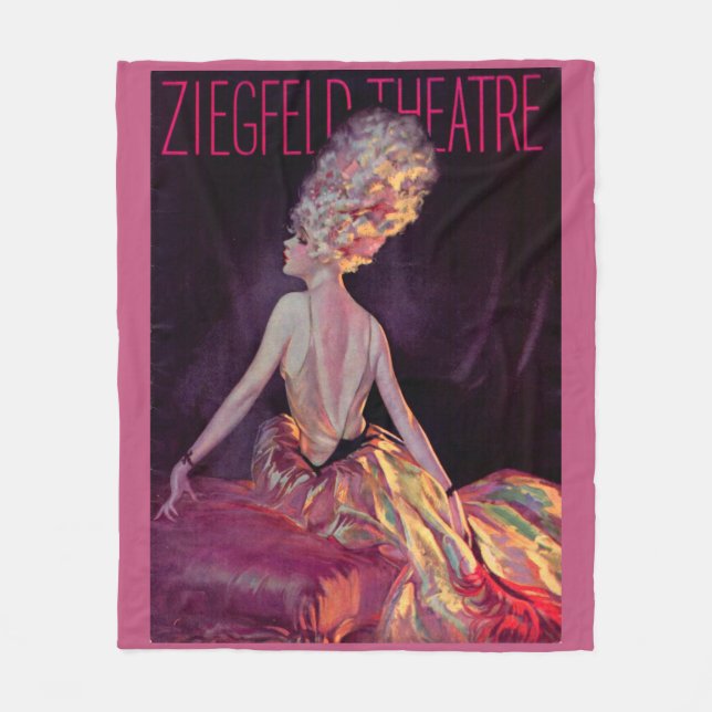 Cobertor De Velo impressão de cobrir de Teatro Ziegfeld em 1927 (Frente)