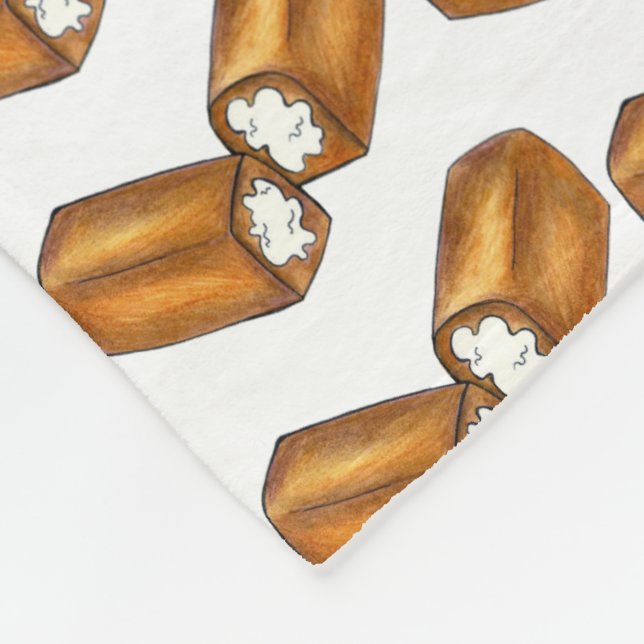 Cobertor De Velo Impressão de Comida de Lixo de Tremor de Invólucro (Quina)