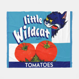 Cobertor De Velo Impressão de etiqueta de tomate Wildcat