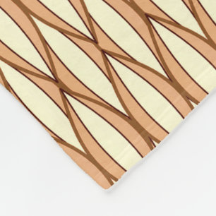 Cobertor De Velo Impressão de Fita do Médio do Século - bronzead