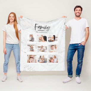Cobertor De Velo Impressão de fotografia multifotografia da família