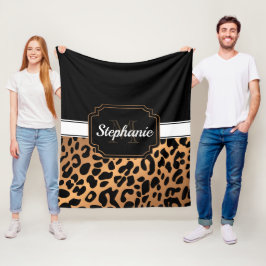 Cobertor De Velo Impressão de Leopardo Bonito