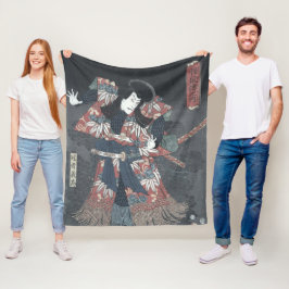 Cobertor De Velo Impressão de Woodblock do japonês de Ichikawa