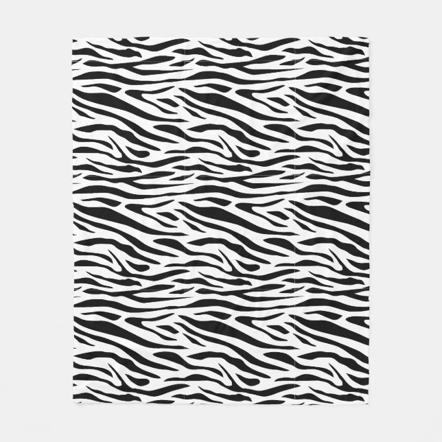 Cobertor De Velo Impressão de Zebra (Frente)