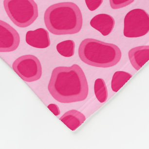 Cobertor De Velo Impressão do leopardo - fúcsia e luz - rosa