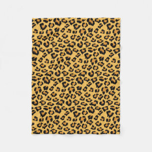 Cobertor De Velo Impressão falsificado do leopardo da pele em core
