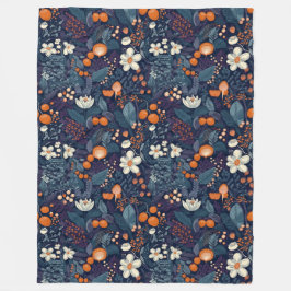 Cobertor De Velo Impressão Floral escandinavo