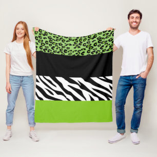 Cobertor De Velo Impressão Leopardo, Impressão Zebra, Impressão Ani