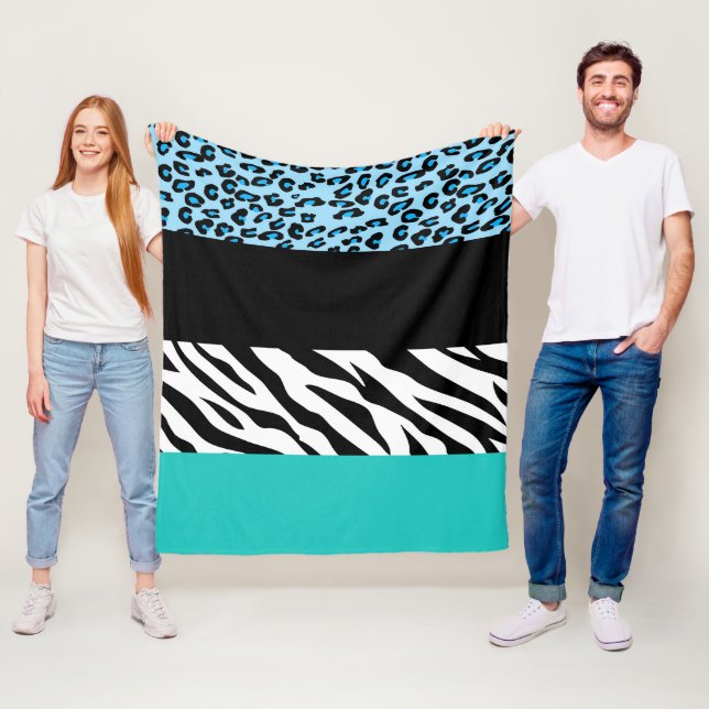 Cobertor De Velo Impressão Leopardo, Impressão Zebra, Impressão Ani (In Situ)