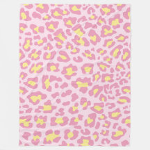 Impressão Leopardo Rosa e Amarelo