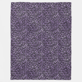 Cobertor De Velo Impressão Leopardo Roxo