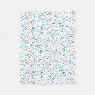Cobertor De Velo Impressão Pastel dos confetes do Splatter