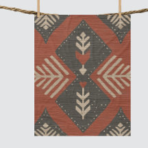 Impressão Rústica Boho Terracota