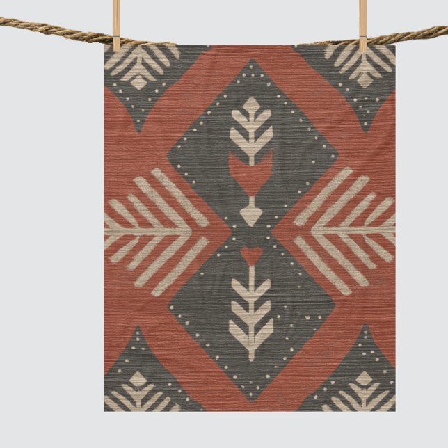 Cobertor De Velo Impressão Rústica Boho Terracota (Rustic Boho Terracotta Collection)